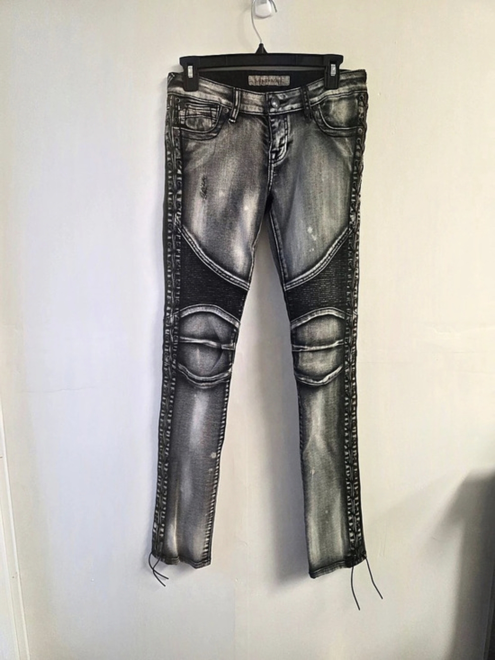 Women Skinny Jeans Gray Waist 26